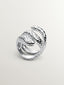 Anillo ancho de plata 925 con forma de serpiente