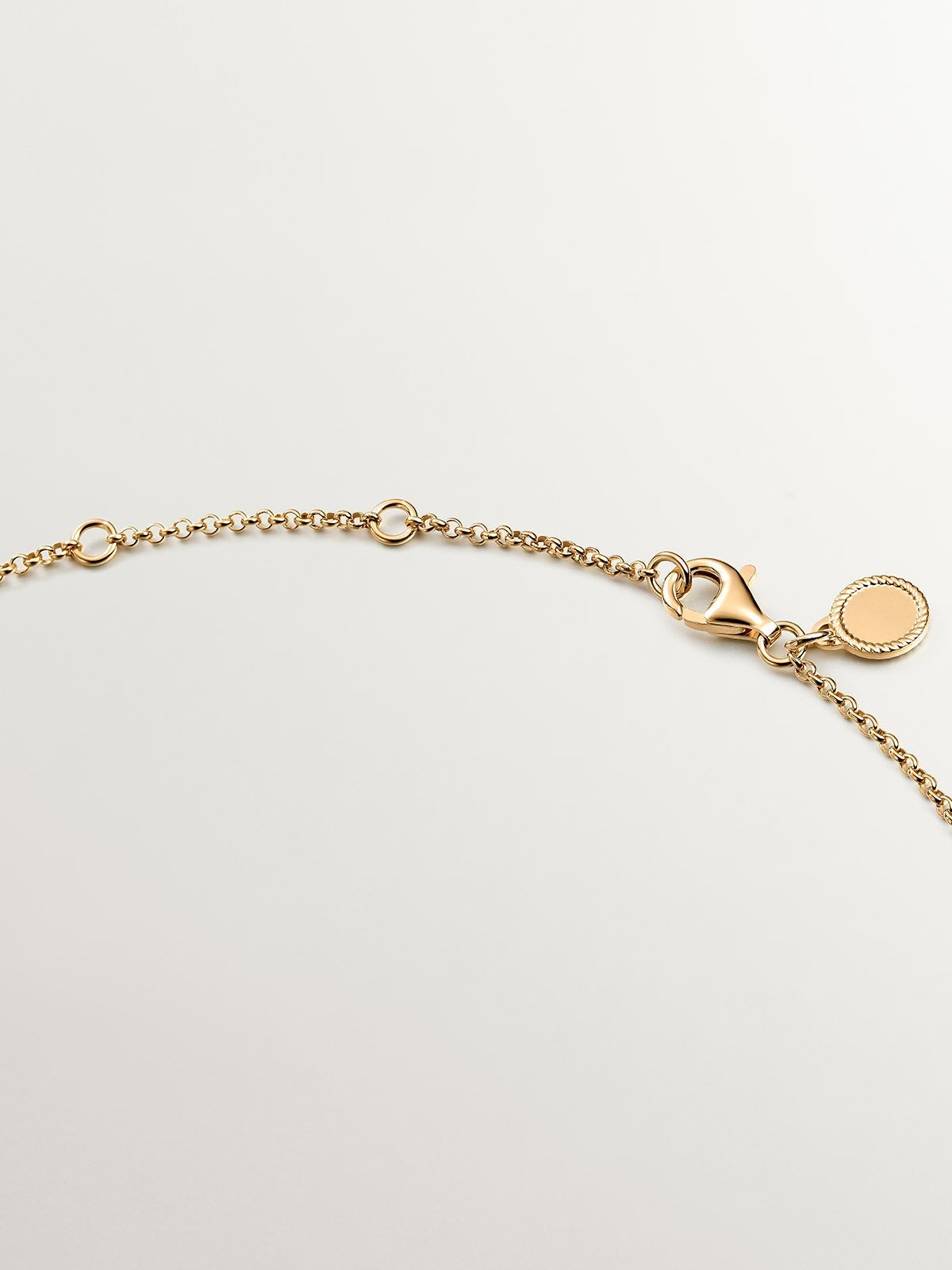 Colgante de plata 925 bañada en oro amarillo de 18K con estrella