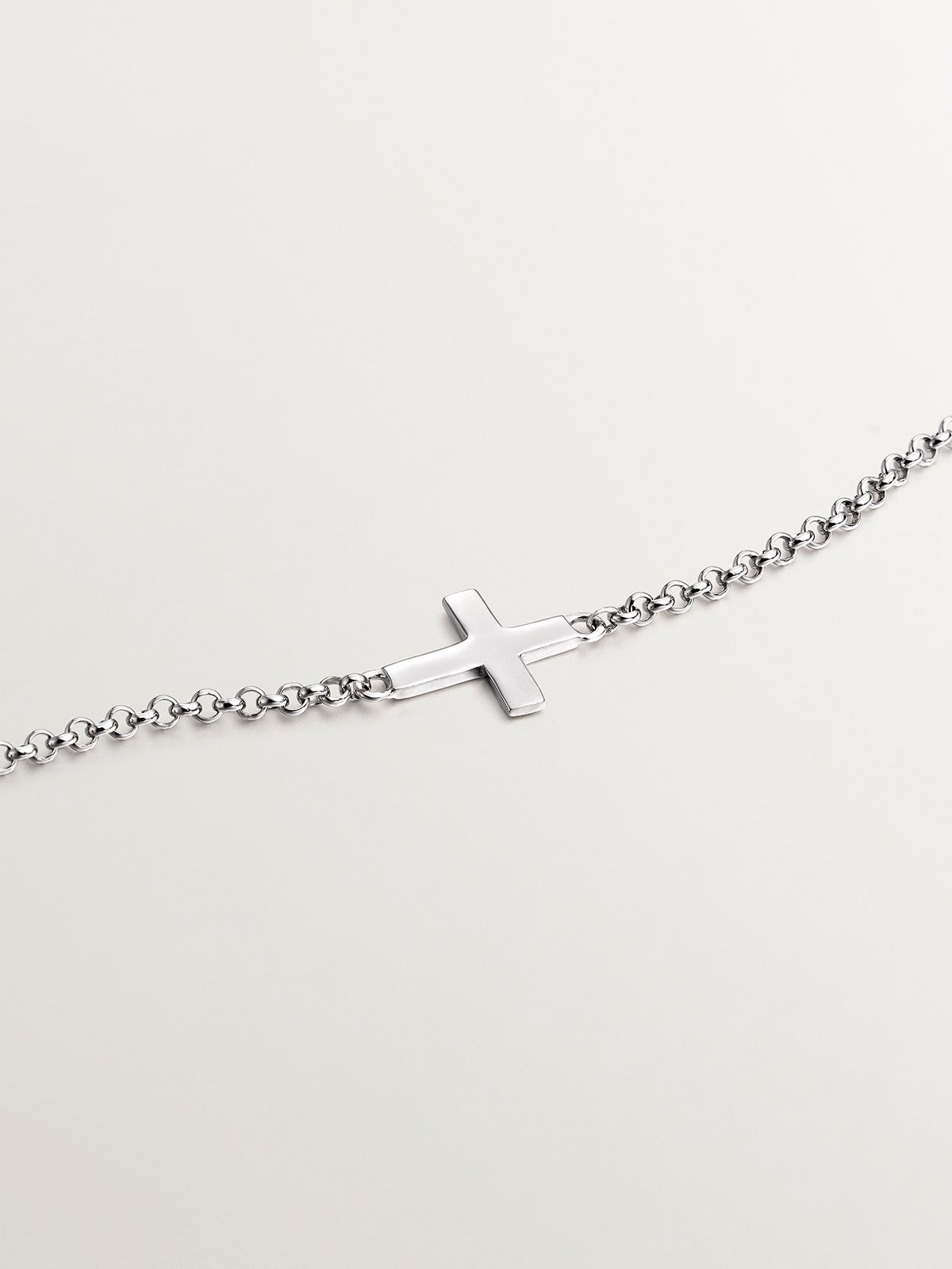 Pulsera de plata 925 con cruz