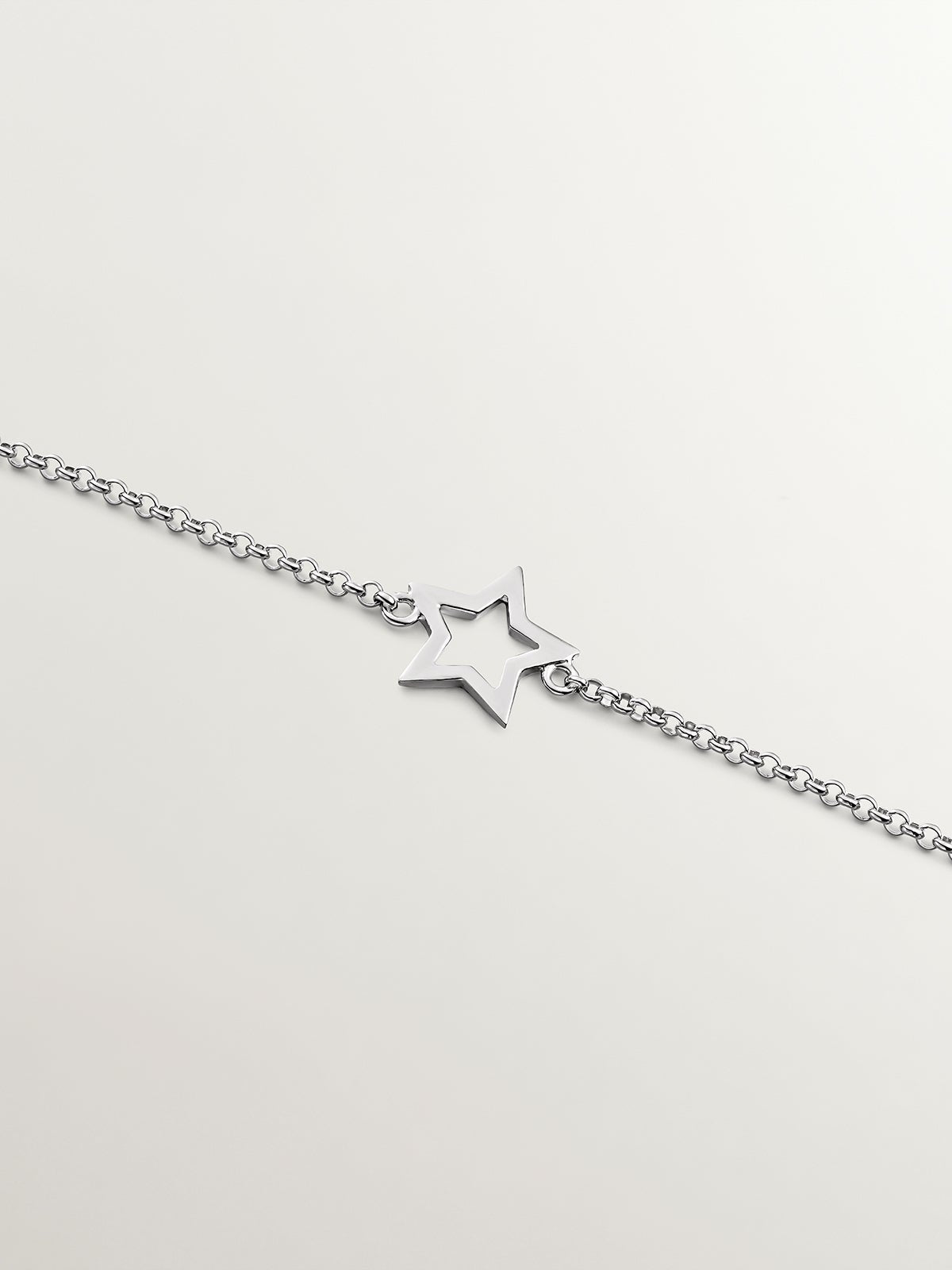 Pulsera de plata 925 con forma de estrella