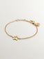18K Yellow Gold Plated 925 Silver Bracelet with Star