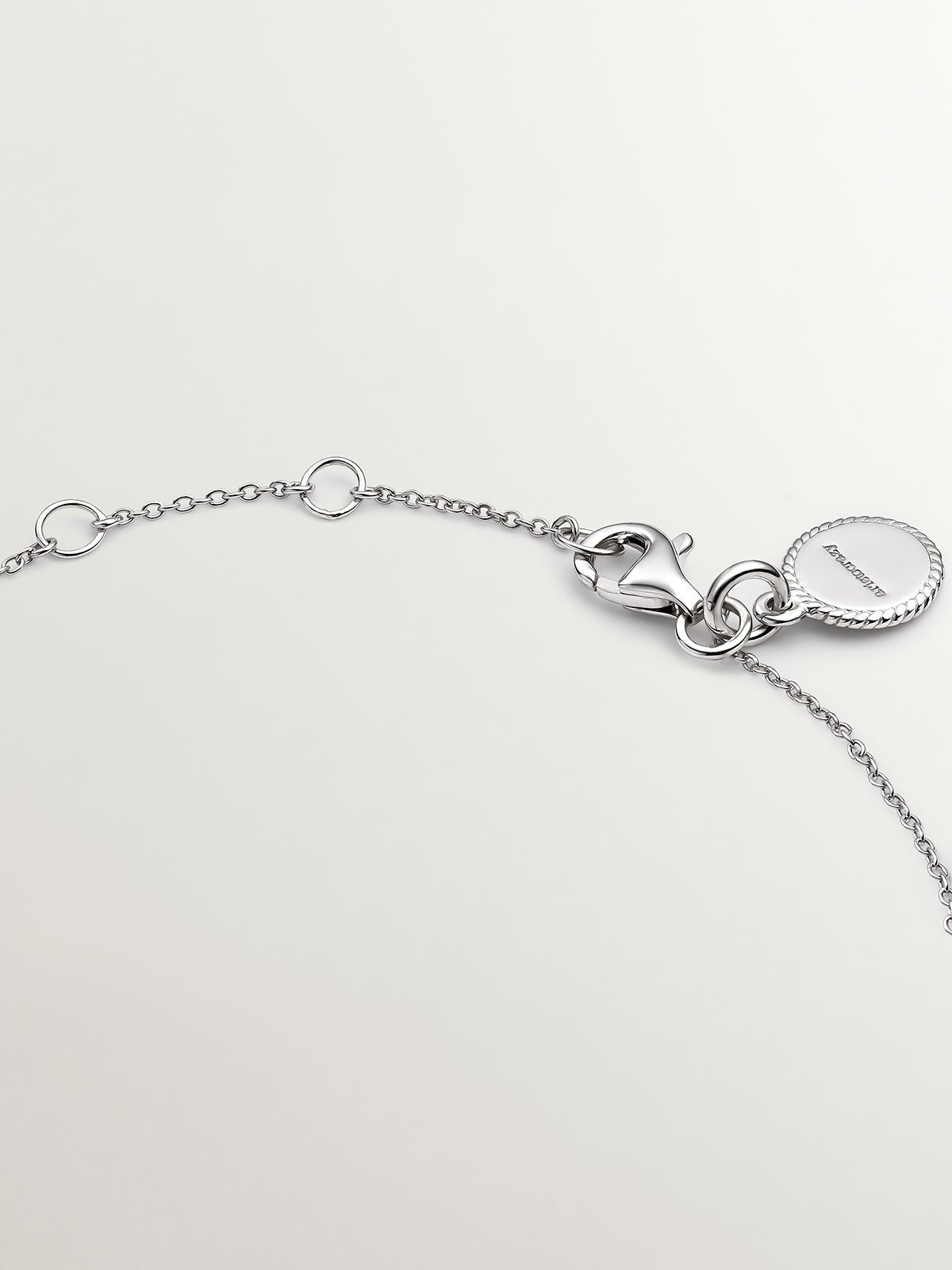 Pulsera de plata 925 con zafiros blancos y topacio azul