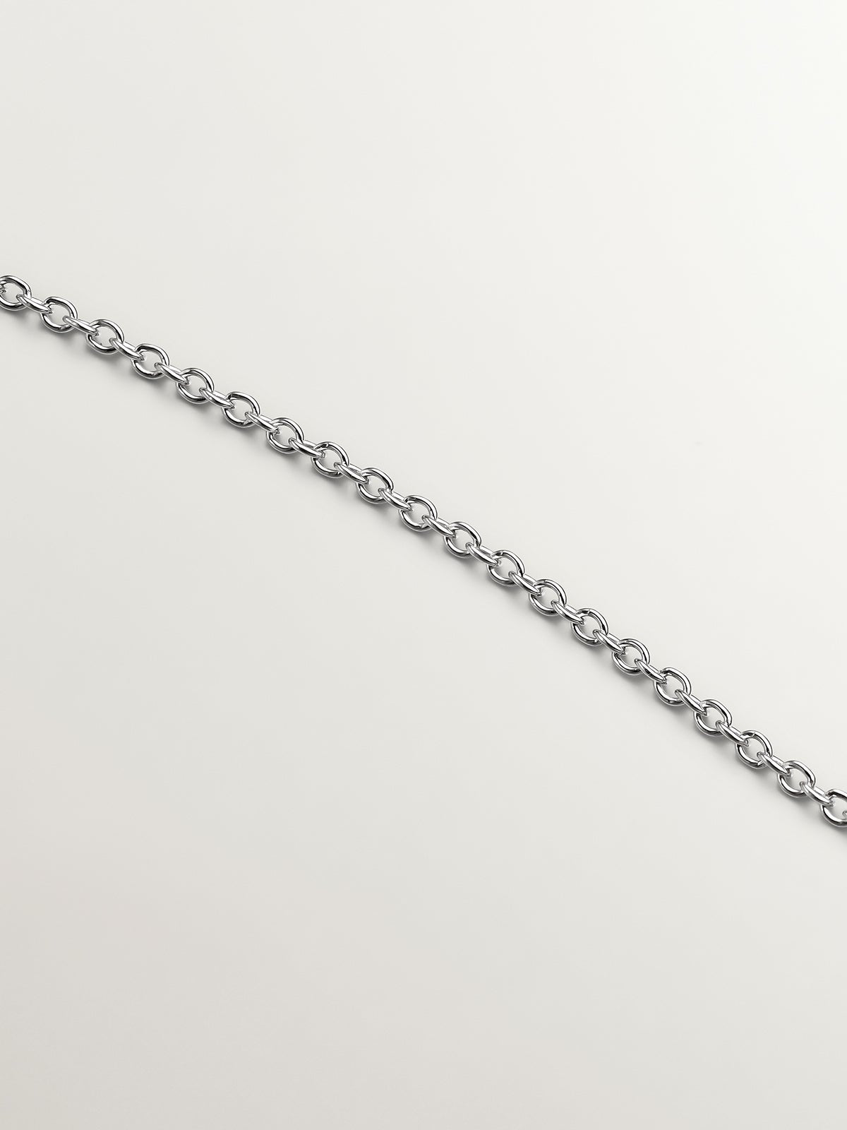 Collar de plata 925 con topacio azul y zafiros blancos