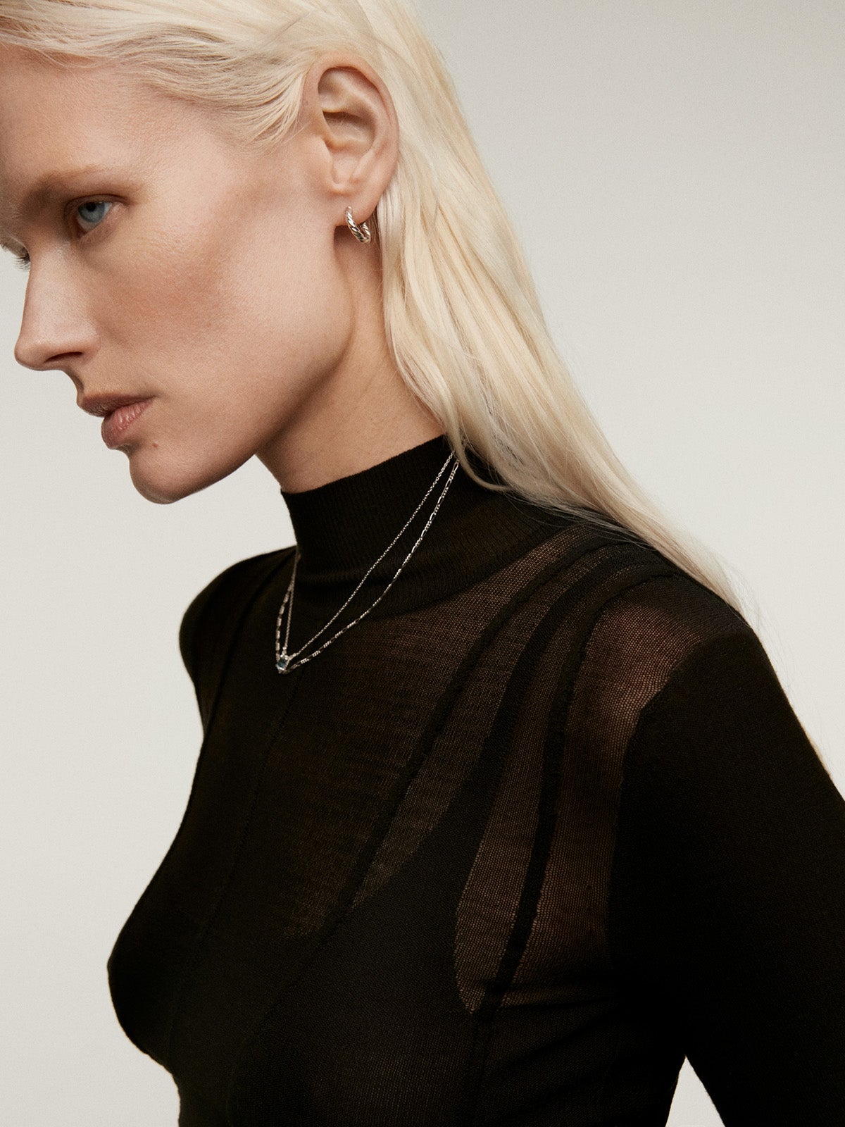 Pendientes de aro de plata 925 con acabado gallonado