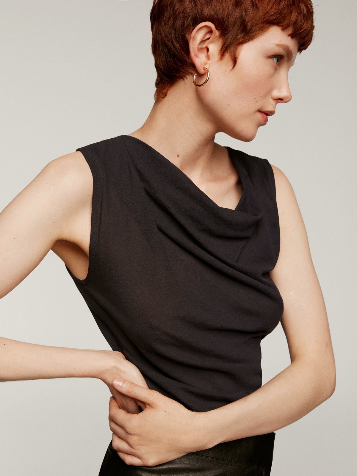 Pendientes de aro medianos de plata 925 bañada en oro amarillo de 18K