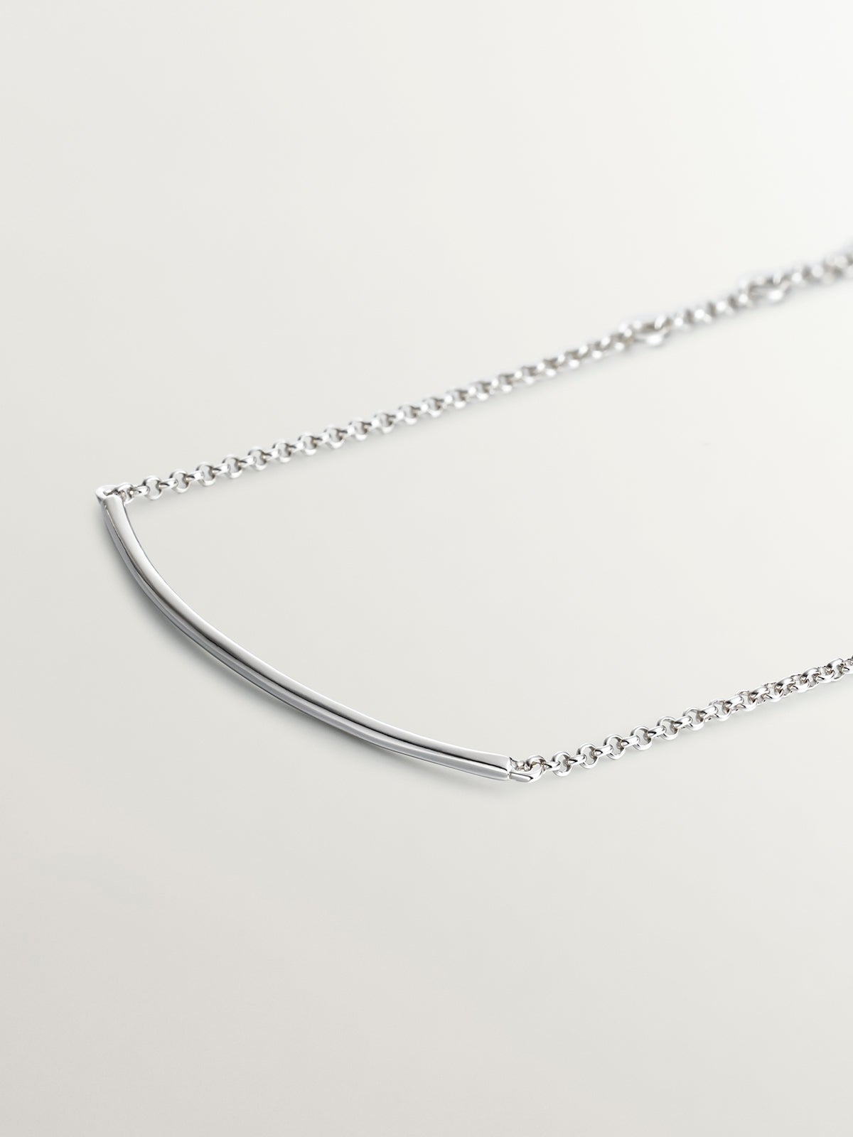 Pulsera de plata 925 con forma de tubo