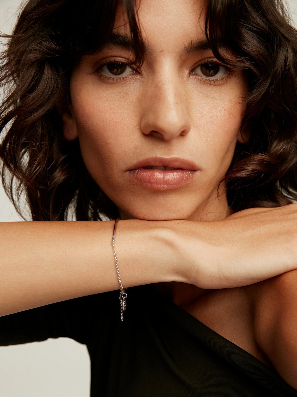 Pulsera de plata 925 con forma de tubo