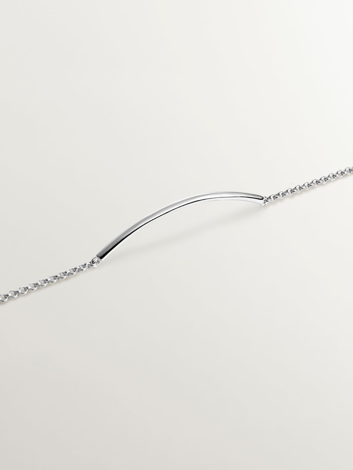 Pulsera de plata 925 con forma de tubo