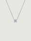 Colgante de oro blanco de 18K con diamante 0,20 cts
