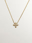 Colgante de oro amarillo de 18K con cruz de diamantes
