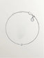 Pulsera solitario de plata 925 con topacio blanco
