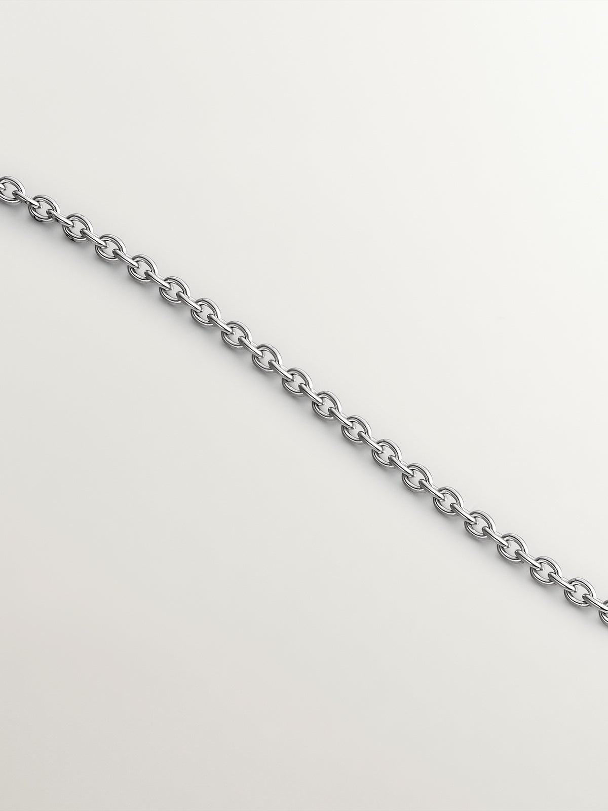 Colgante de plata 925 con círculos y topacios blancos