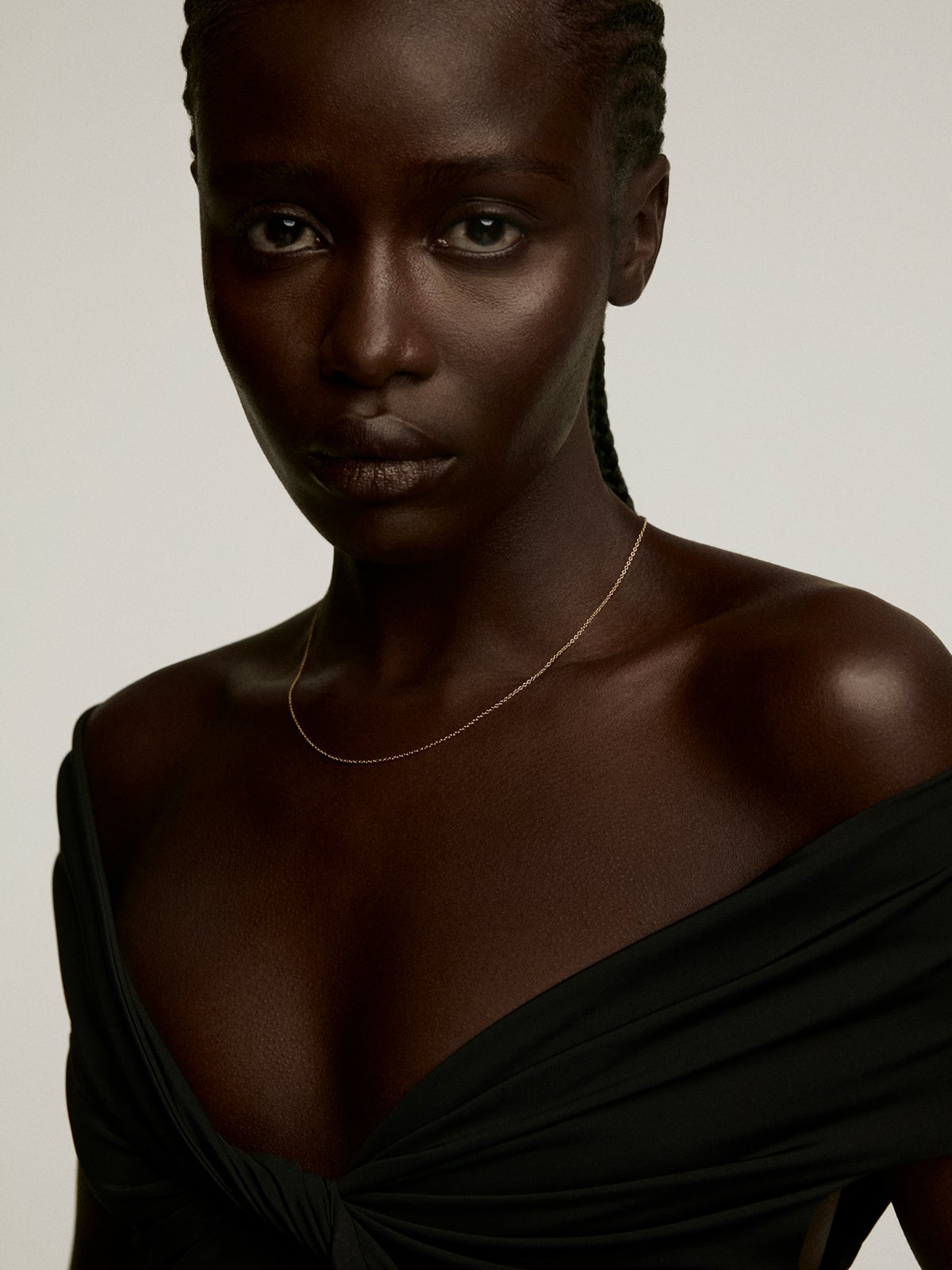 Cadena larga de plata 925 bañada en oro amarillo de 18K