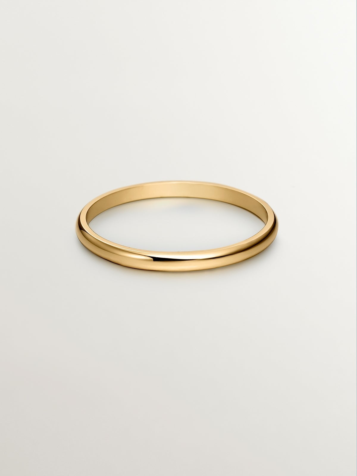 Alianza de oro amarillo de media caña de 1,70mm