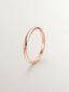 Alianza de oro rosa de media caña de 1,70mm