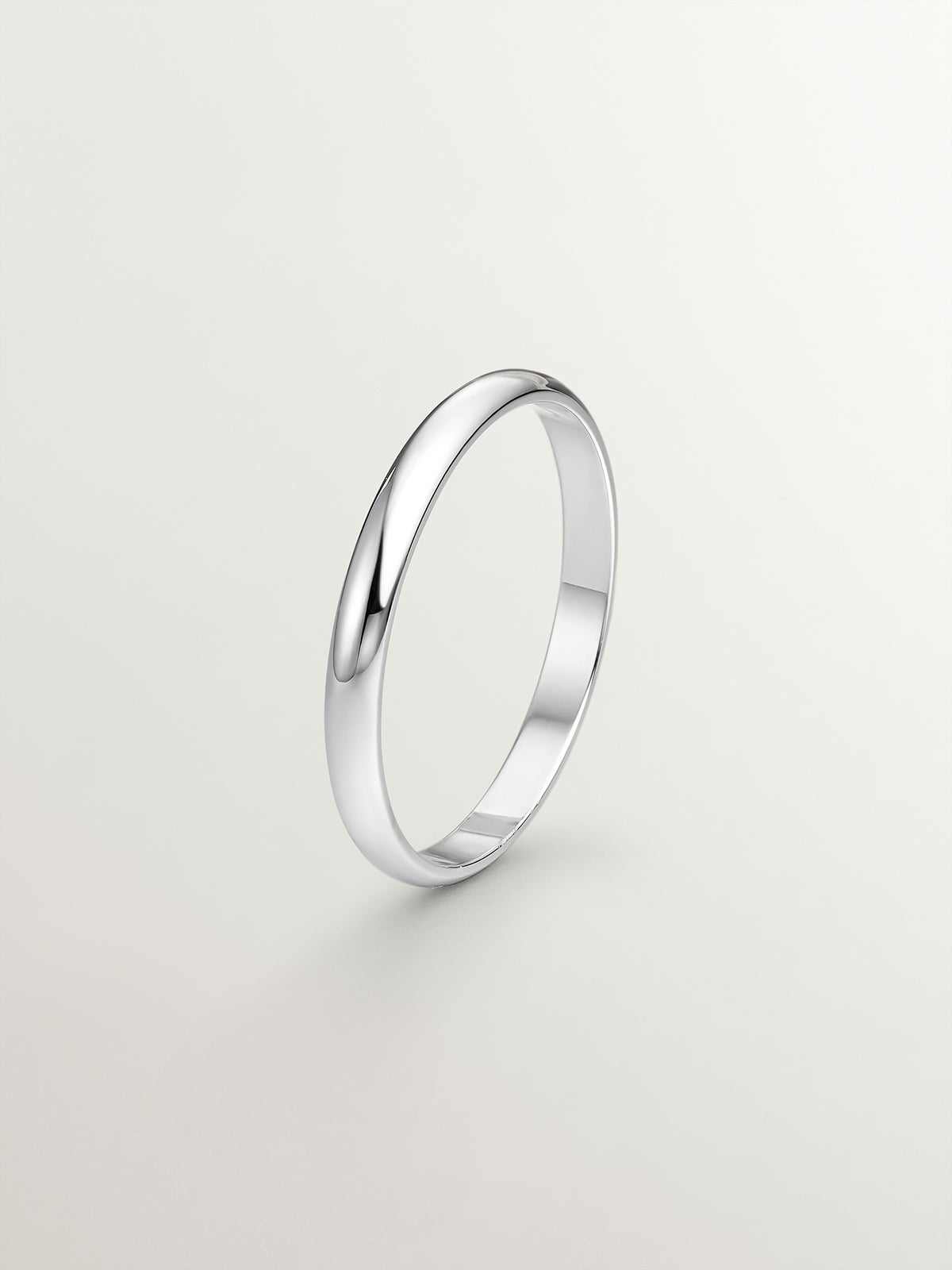 half round white gold wedding band Jewelry Aristocrazy