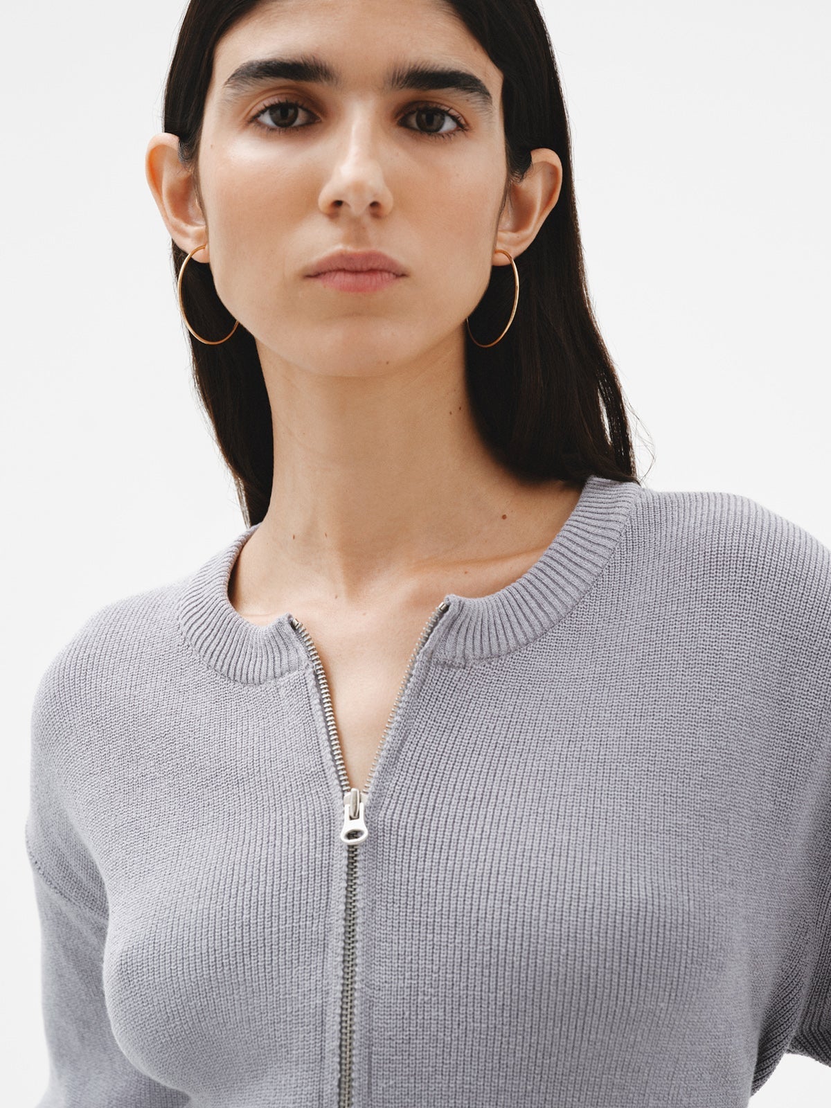 Pendientes de aro grandes de plata 925 bañada en oro amarillo de 18K