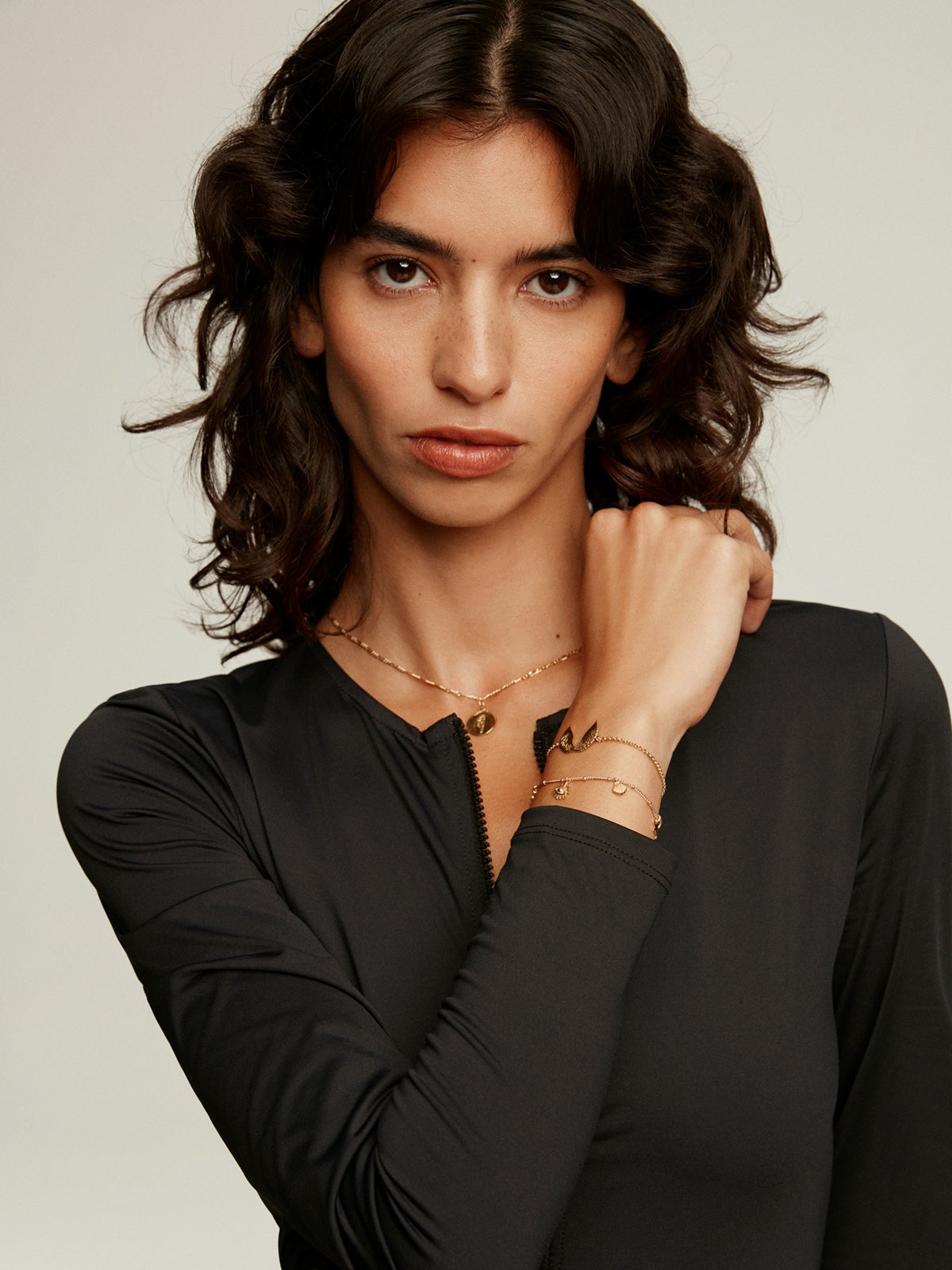 Pulsera de plata 925 bañada en oro amarillo de 18K con alas