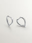 Pendientes con forma de gota de plata 925