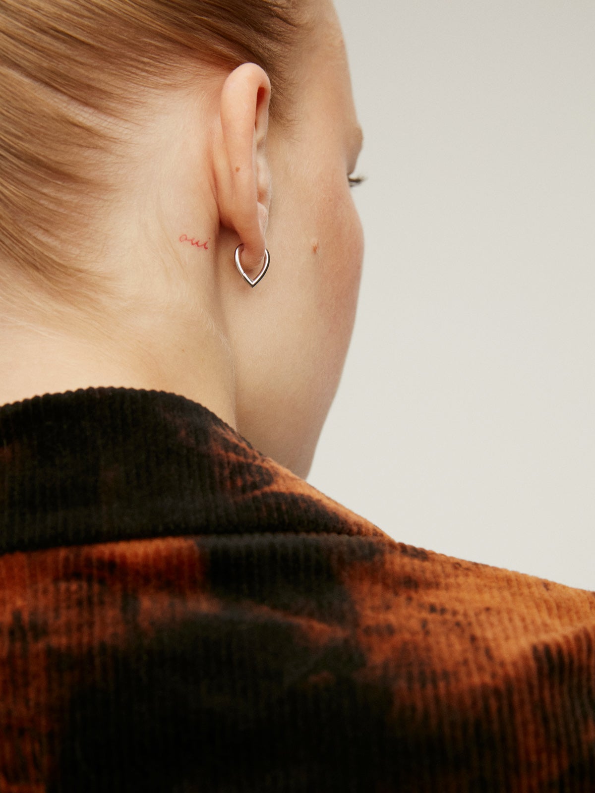 Pendientes con forma de gota de plata 925