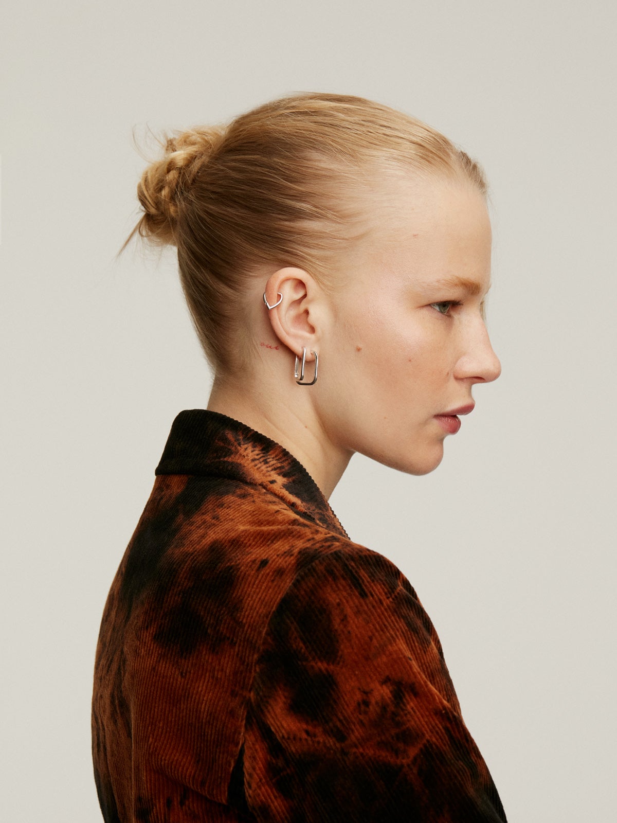 Pendientes con forma de gota de plata 925