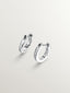 Pendientes de aro pequeños de plata 925