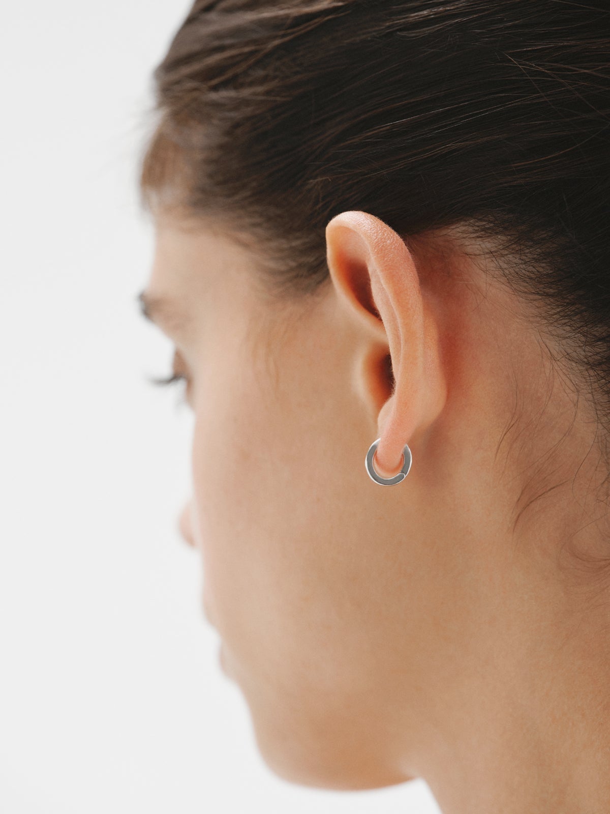 Pendientes de aro pequeños de plata 925