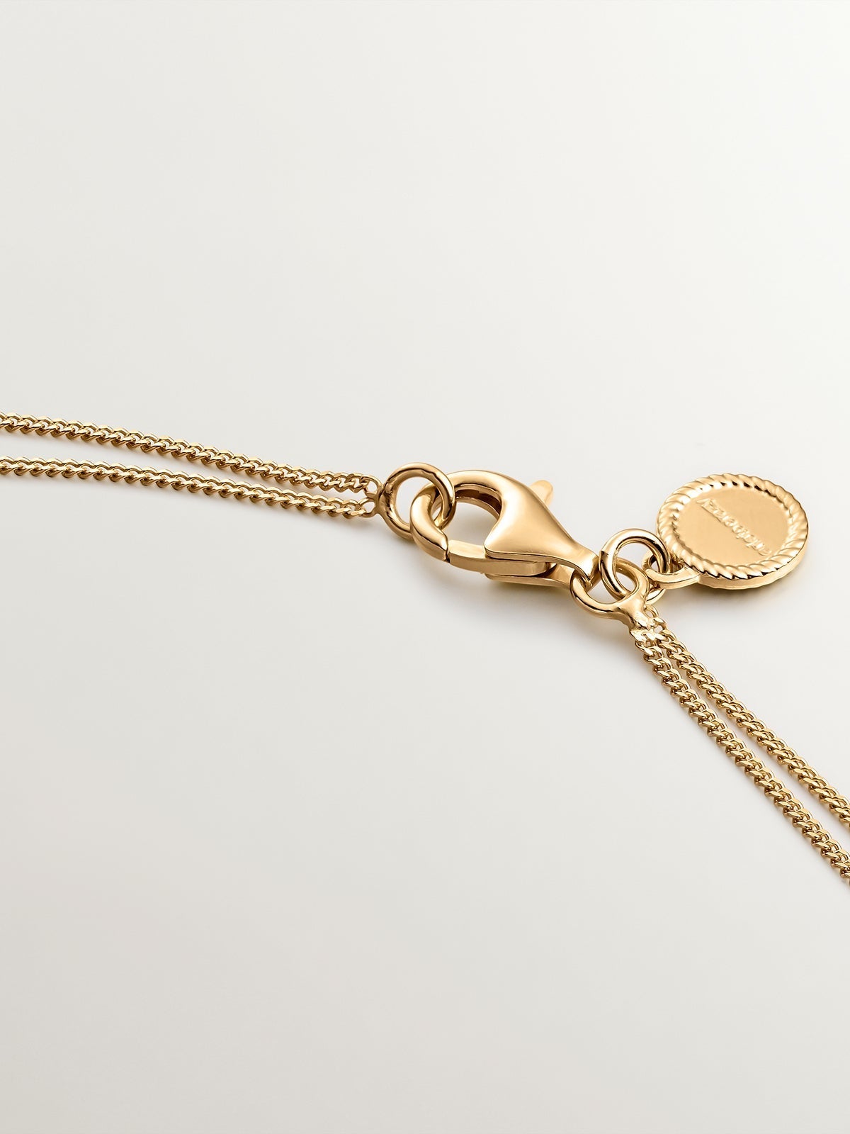 Colgante de plata 925 bañada en oro amarillo de 18K con aventurina verde