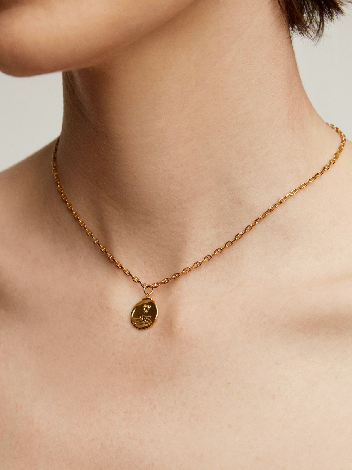 Charm Acuario de plata 925 bañada en oro amarillo de 18K