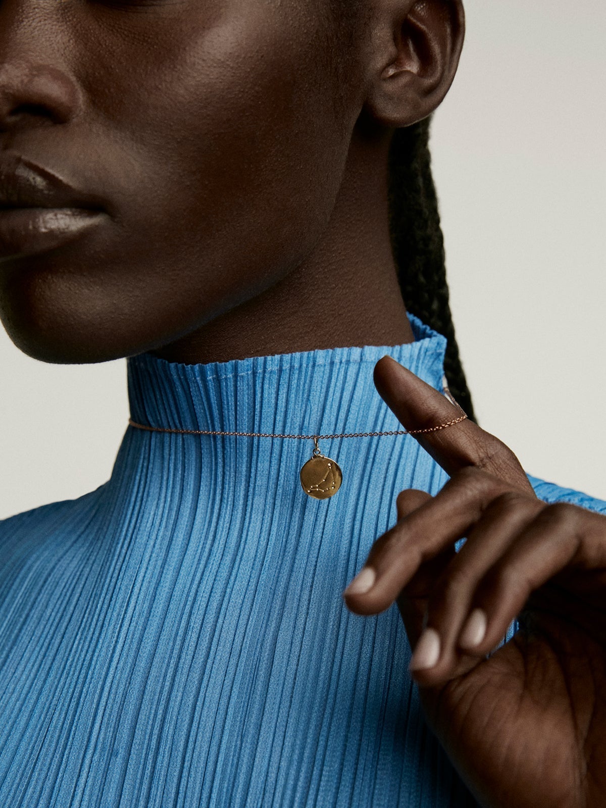 Charm Capricornio de plata 925 bañada en oro amarillo de 18K