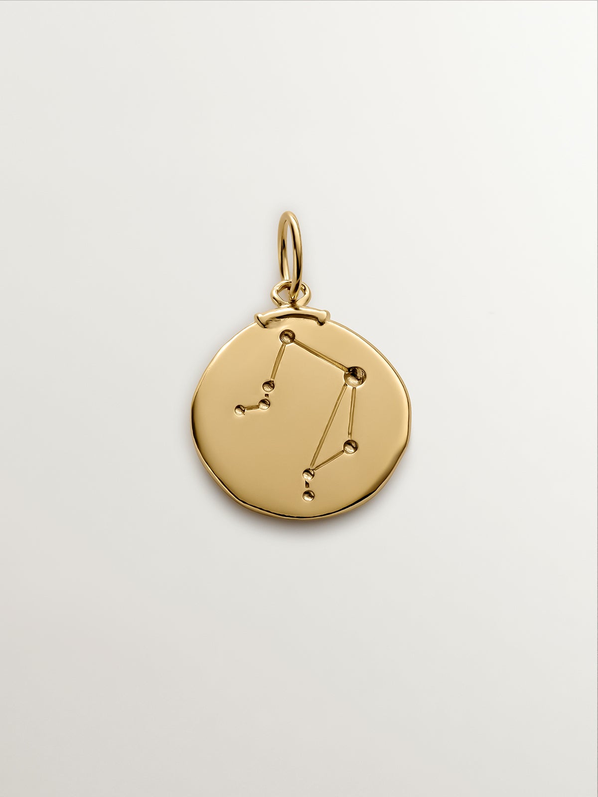 Charm Libra de plata 925 bañada en oro amarillo de 18K