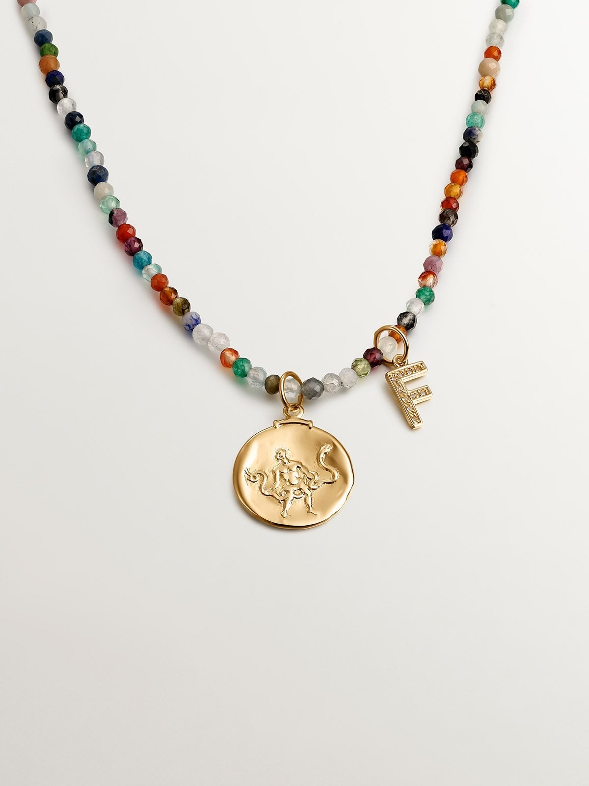 Charm Ofiuco de plata 925 bañada en oro amarillo de 18K