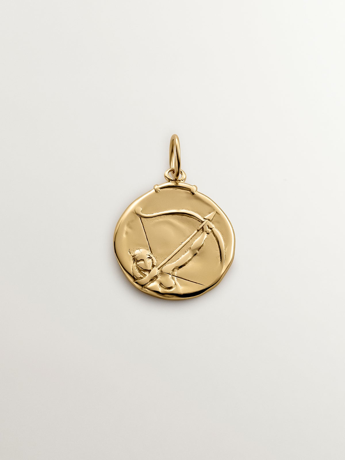 Pendentif Vintage Sagittaire Plaqué Or, Signe Astrologique, Occasion