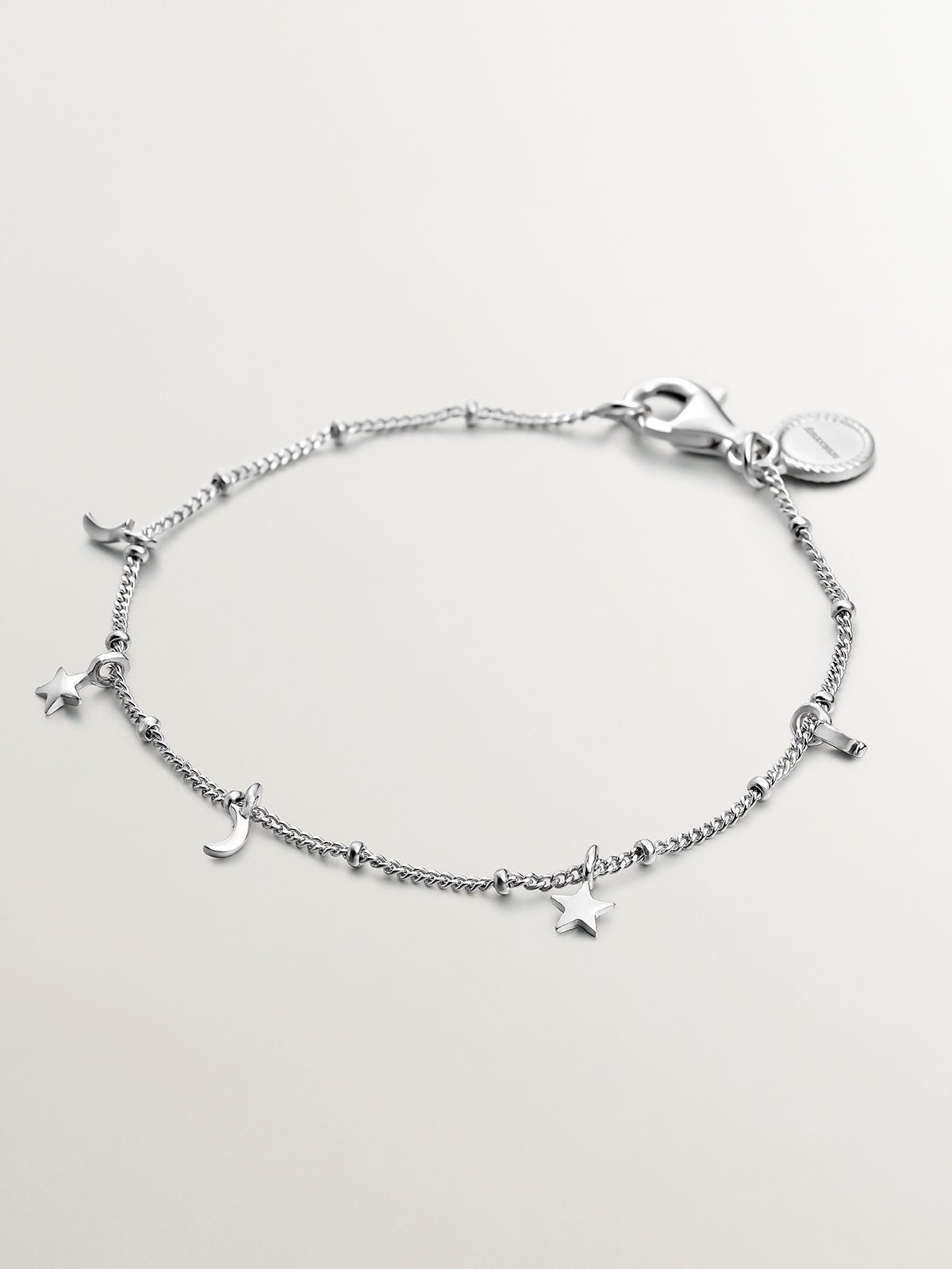 Pulsera de plata 925 con lunas y estrellas