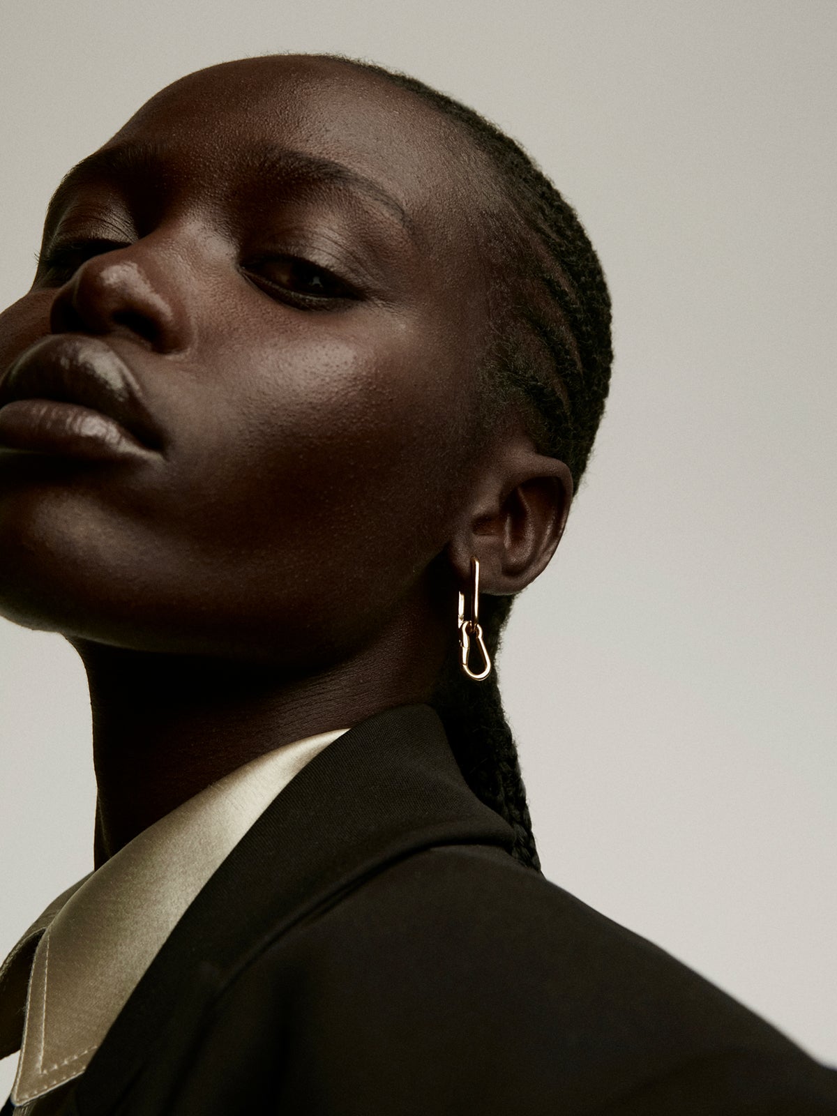 Charm mosquetón de plata 925 bañada en oro amarillo de 18K