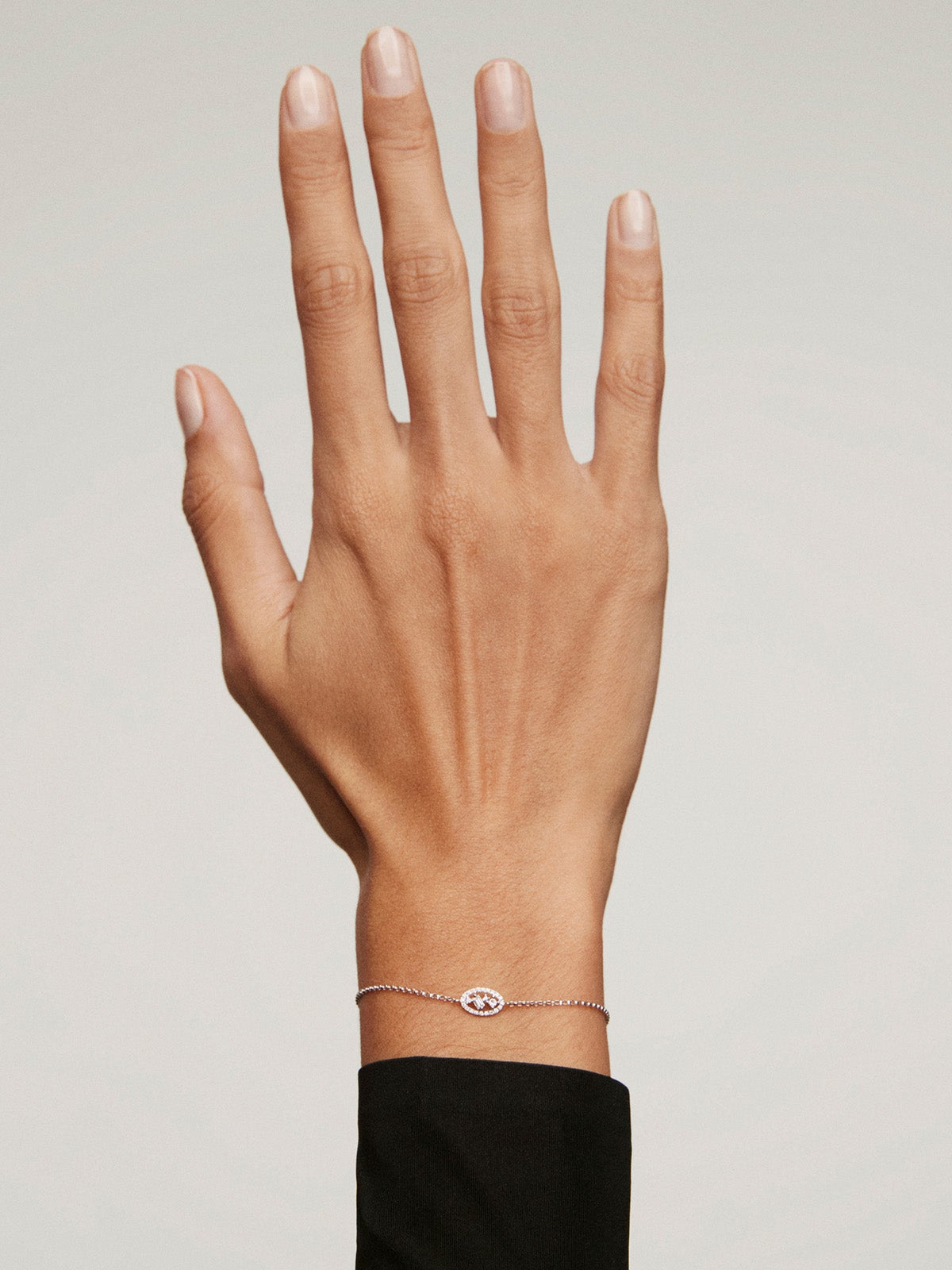 Pulsera de oro blanco de 18K con diamantes 0,32 cts