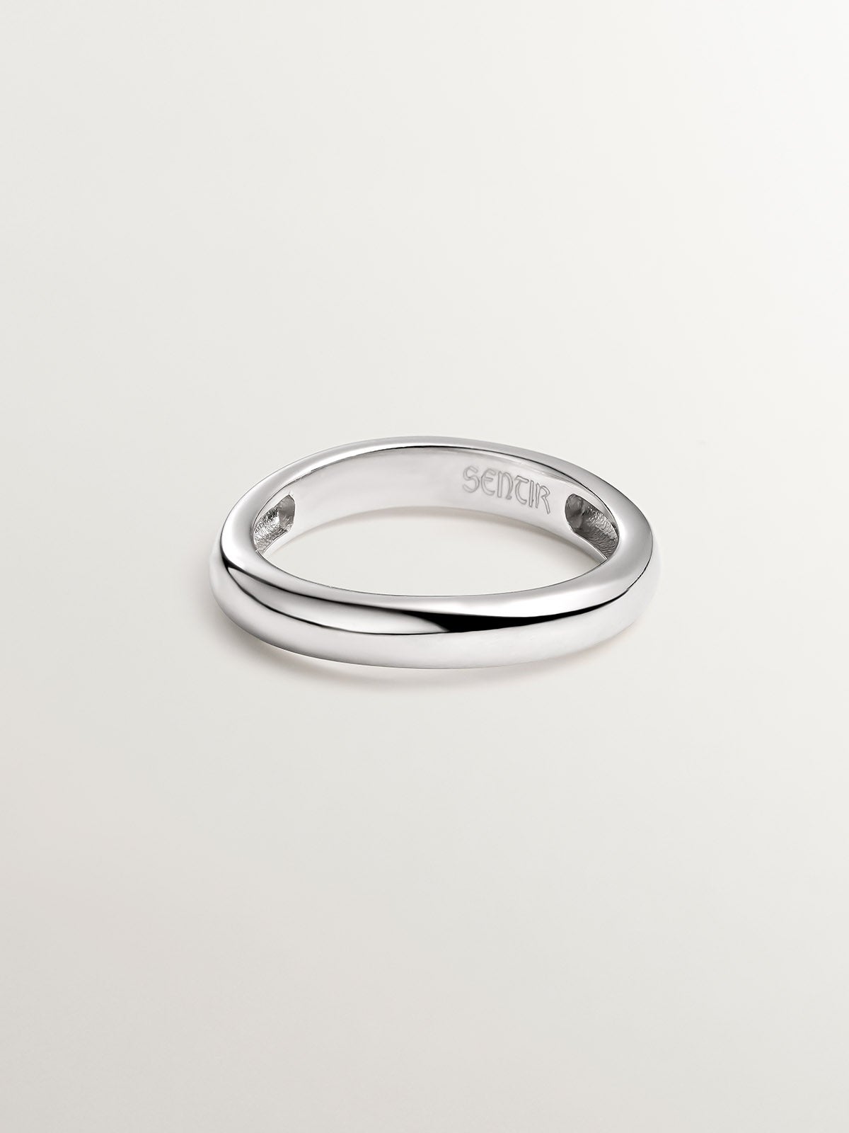 Anillo liso de plata 925