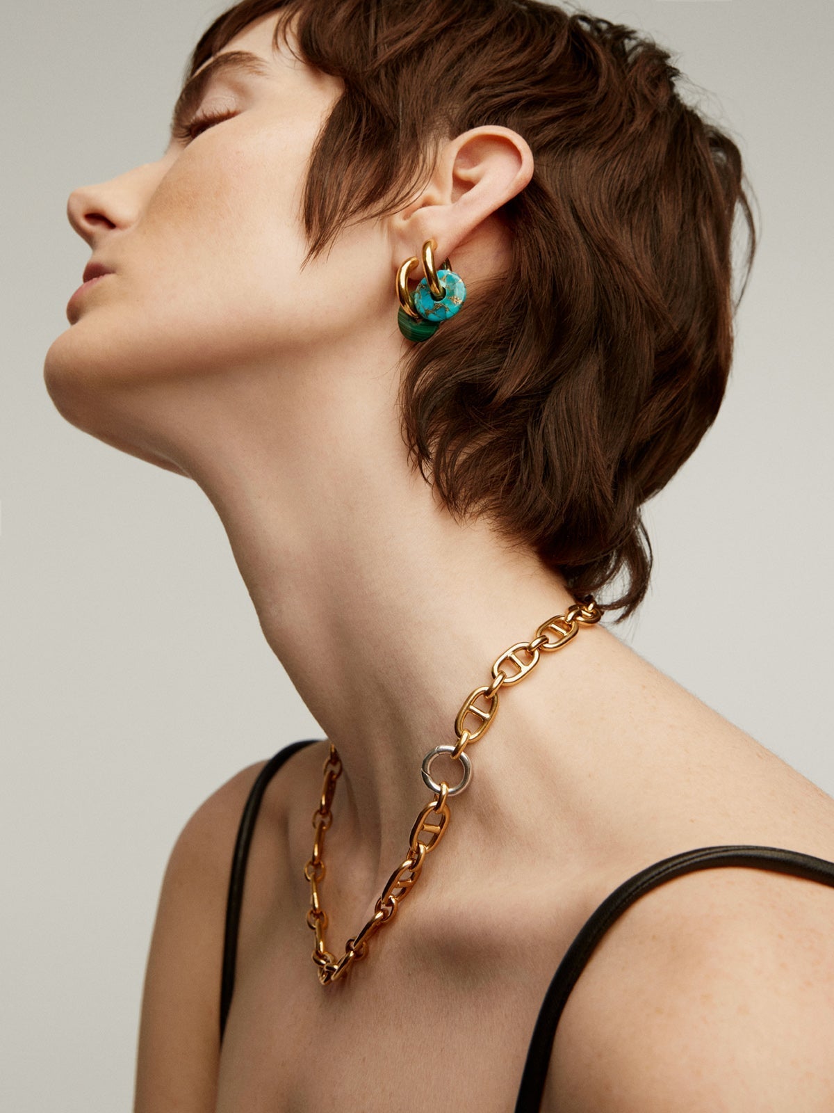 Mosquetón redondo de plata 925