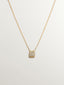 Colgante de oro amarillo de 18K con diamantes