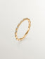 Anillo de oro amarillo de 18K con diamantes blancos
