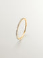 Anillo de oro amarillo de 18K con diamantes en talla brillante