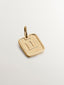 Charm de plata 925 bañada en oro amarillo de 18K con número 2