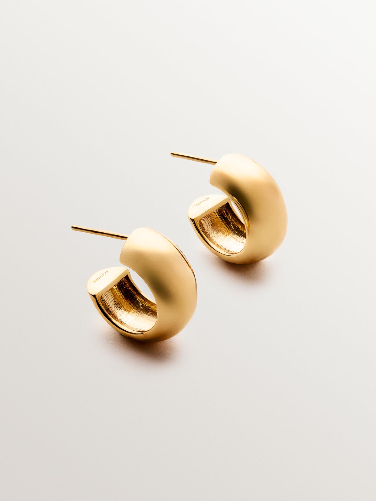 Small hoop earrings in 18K yellow gold plated 925 silver Jewelry