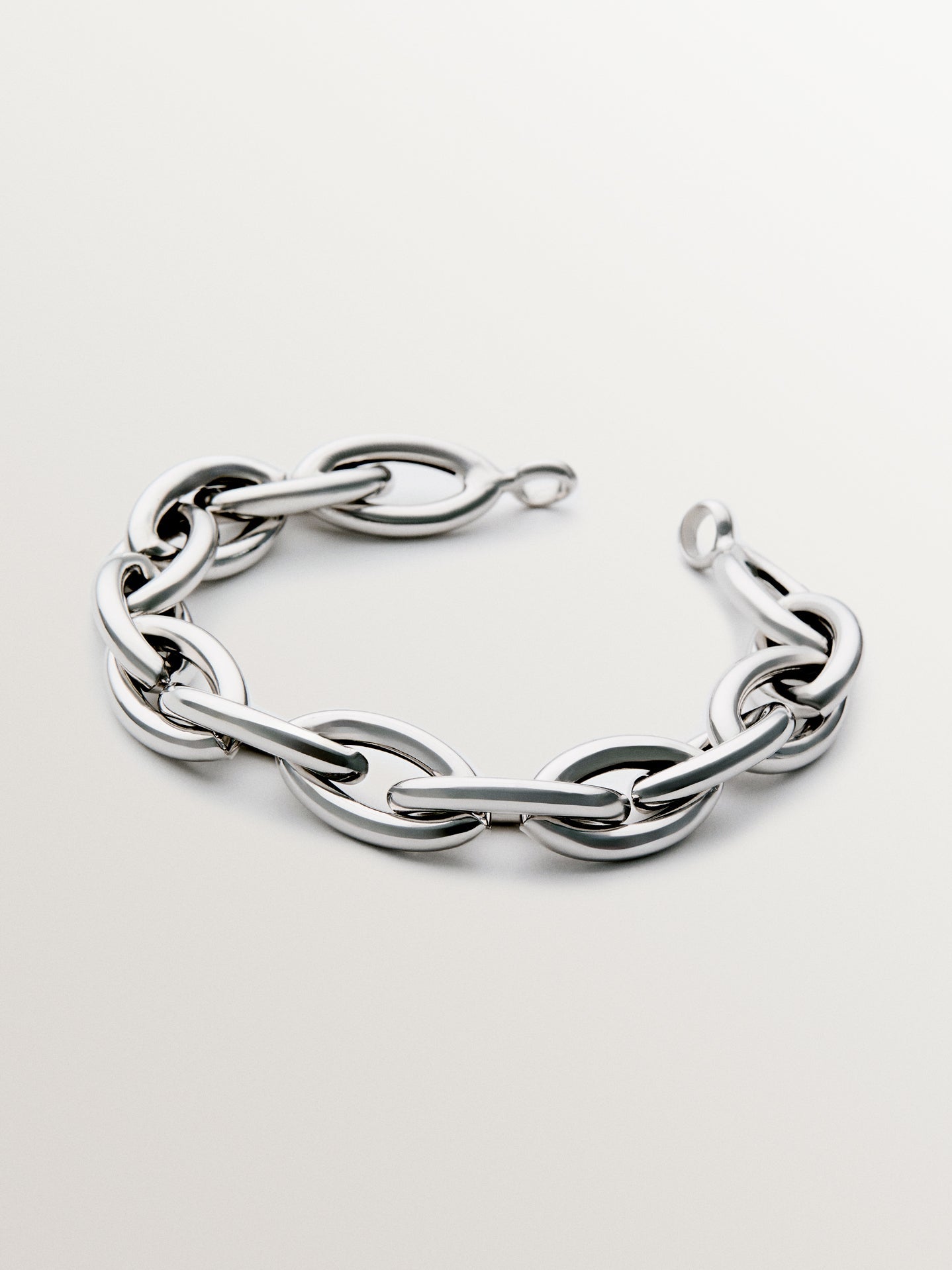Pulsera de plata 925 de eslabones ovalados