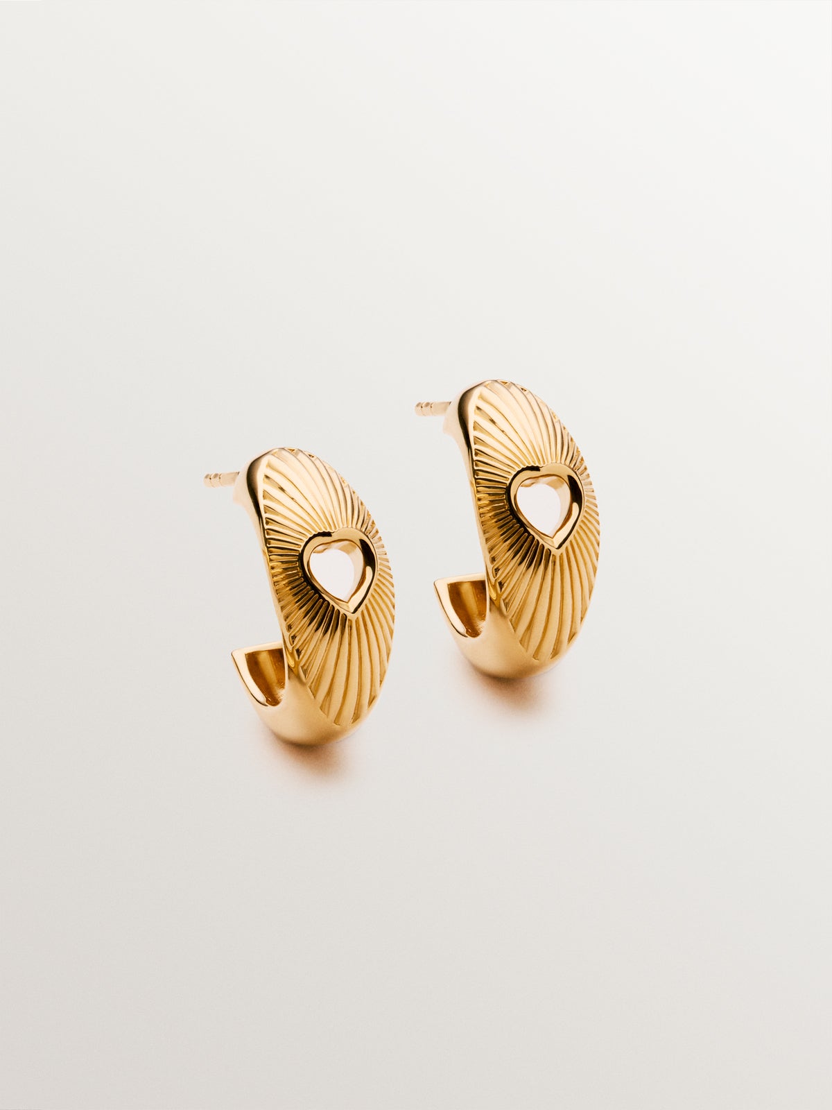 Boucles D'oreilles Vintage Clips Cœur Métal Argenté - Bijou Occasion, Style Rétro