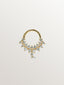 Piercing de oro amarillo de 18K y diamantes en talla brillante