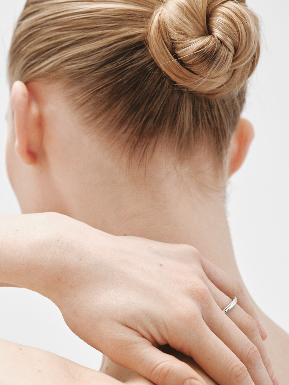 Anillo de plata 925 con textura