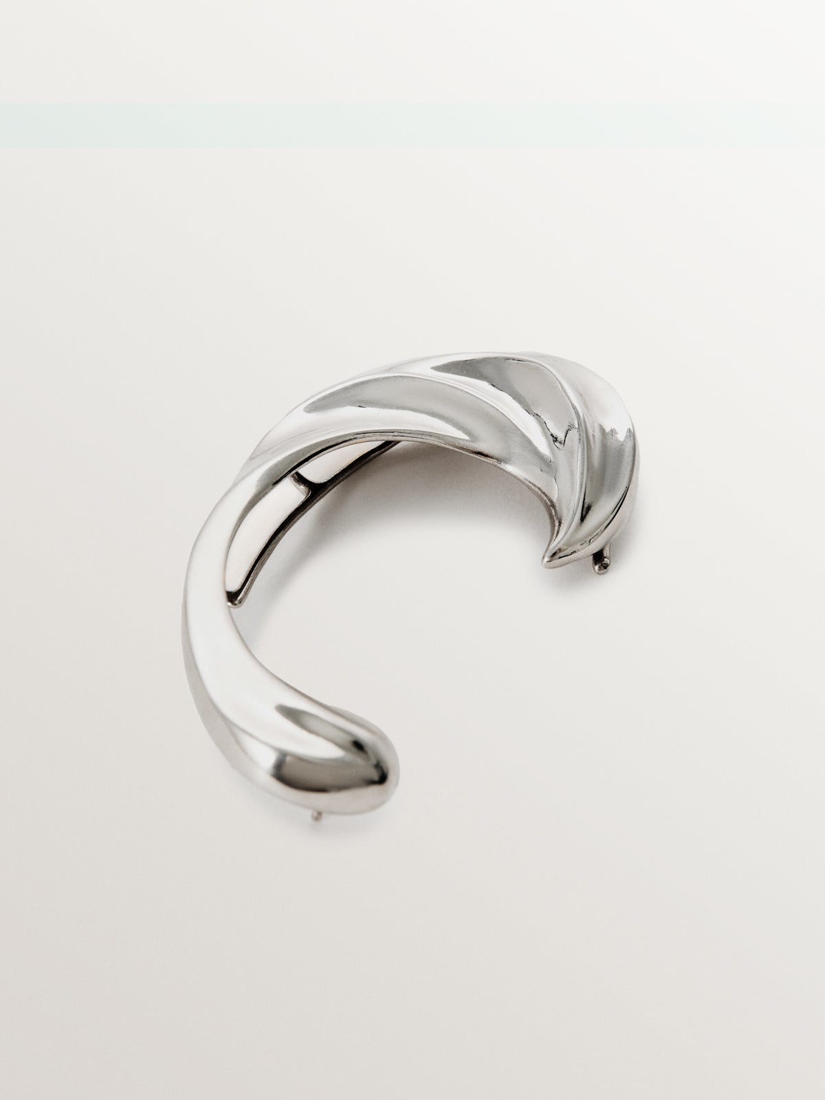 Pendiente earcuff de plata 925 con textura