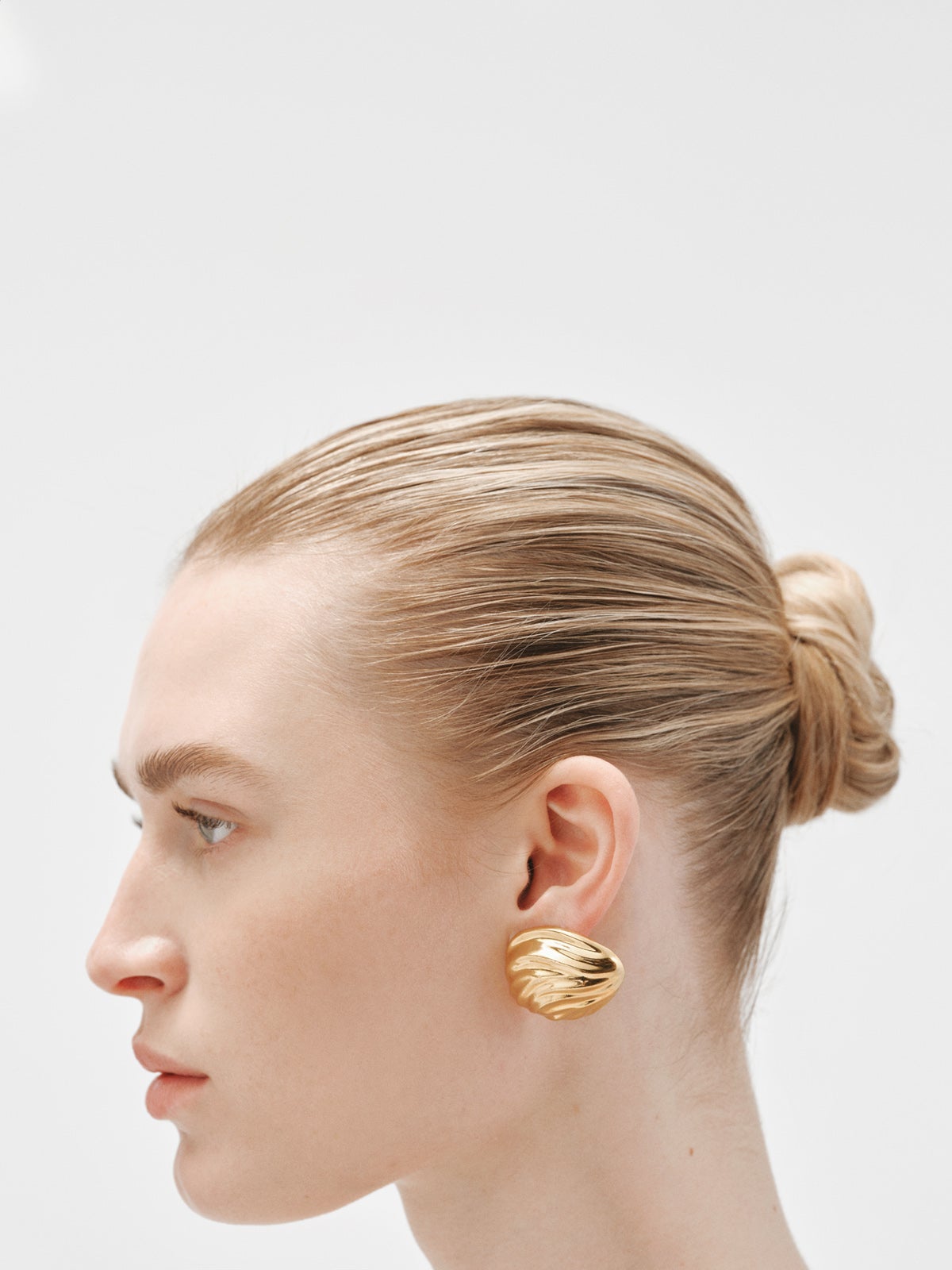 Pendiente earcuff de plata 925 con textura