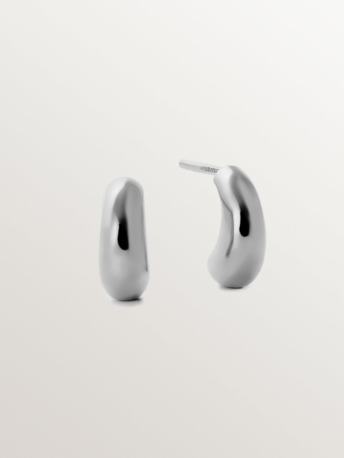 Pendientes de aro de plata 925
